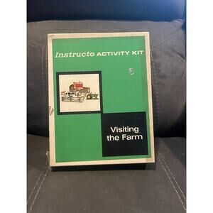 Vintage 60s INSTRUCTO Activity Kit Visiting the Farm + Extras Town Market Family